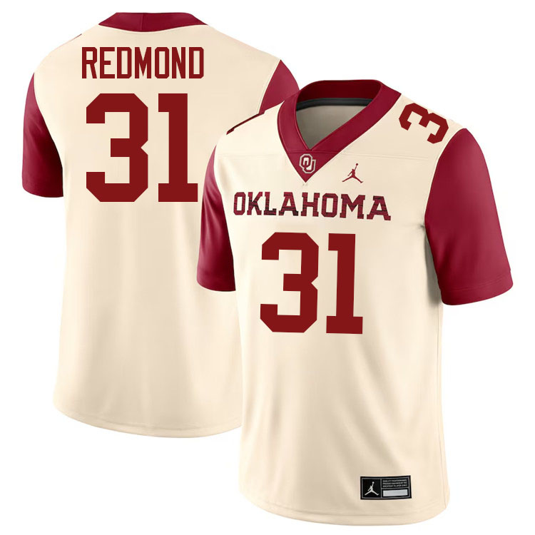 Jalen Redmond Oklahoma Sooners Jersey,Oklahoma Sooners Football Uniforms,Jersey-Cream